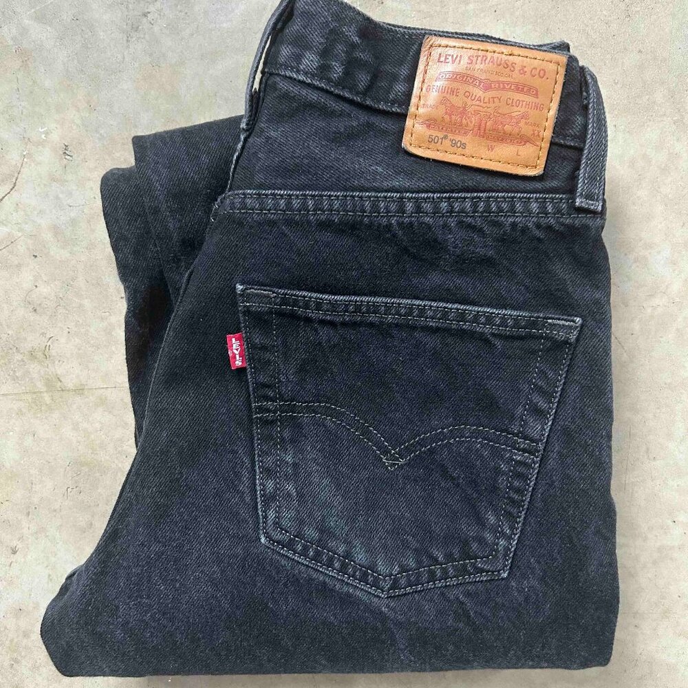 Levi's Black 501 90’s Straight Leg Jeans
